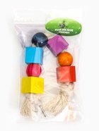 Игрушка для птиц «Кубики», 25×3 см, цвет МИКС  (артикул 10955032)  большой выбор товаров оптом и в розницу по низким ценам с доставкой