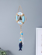 Декор настенный, панно «Спасательный круг с колоколом и рыбками», 2×10.8×35 см  (артикул 10957131)  большой выбор товаров оптом и в розницу по низким ценам с доставкой