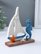 Сувенирная модель корабля «Морской конёк и парусник», 4×14×17.5 см  (артикул 10957133)  большой выбор товаров оптом и в розницу по низким ценам с доставкой