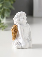 Фигурка полистоун «Белоснежный ангел с золотыми крыльями», 4.5×5×8.5 см  (артикул 10954754)  большой выбор товаров оптом и в розницу по низким ценам с доставкой