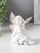 Фигурка полистоун «Девочка-бабочка», белый, 6.5×10×9.7 см  (артикул 10954756)  большой выбор товаров оптом и в розницу по низким ценам с доставкой
