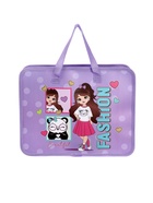 Папка с ручками «Модница», А4, пластиковая, 70 мм, 322×256 мм  (артикул 10963318)  большой выбор товаров оптом и в розницу по низким ценам с доставкой