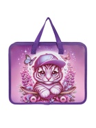 Папка с ручками «Тигренок», А4, пластиковая, 70 мм, 322×256 мм - Фото 1