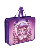 Папка с ручками «Тигренок», А4, пластиковая, 70 мм, 322×256 мм - Фото 2