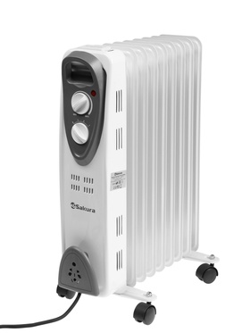 УЦЕНКА Обогреватель масляный Sakura SA-0329WG, 2000 Вт, до 20 м², 7 секций, механический, 3 режима 109 10993603