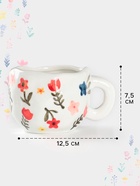 УЦЕНКА Чайная пара «Цветочная россыпь», 320 мл, ручная роспись, блюдце 16×1.5 см, кружка 12.5×9.5×7.5 см 10993614