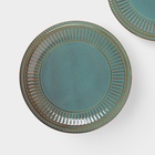 УЦЕНКА Набор тарелок Доляна «Винтаж», 2 шт., 27 см, синий - Фото 3