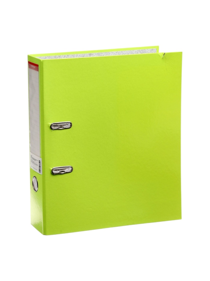 УЦЕНКА Папка-регистратор А4 70мм б/в ErichKrause Neon собранная, желтая 45398 - Фото 1