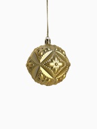 УЦЕНКА Набор ёлочных шаров d=8 см, 6 шт. «Саманта», золотистый - Фото 2