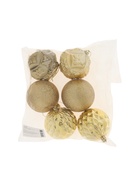 УЦЕНКА Набор ёлочных шаров d=8 см, 6 шт. «Саманта», золотистый - Фото 5