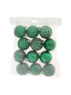 УЦЕНКА Набор ёлочных шаров d=6 см, 12 шт. «Ларго», зелёный - Фото 2