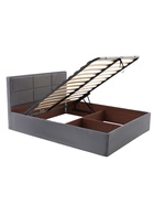 Кровать двуспальная «Агата», с подъёмным механизмом, 1600×2000 мм, велюр, цвет серый - Фото 9