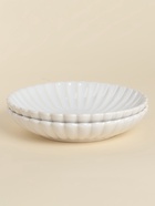 УЦЕНКА Набор глубоких тарелок SL Home «Нимфея», 2 шт., 21×4 см, тёплый белый 10993813