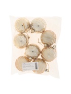 УЦЕНКА Набор ёлочных шаров d=6 см, 8 шт. «Жемчужный орион», золотистый - Фото 6