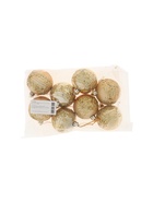 УЦЕНКА Набор ёлочных шаров d=6 см, 8 шт. «Ночная вьюга», золотистый - Фото 4