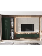 УЦЕНКА Тумба подвесная 2400 Норд, 2400х346х330, Изумруд/Графит - Фото 2