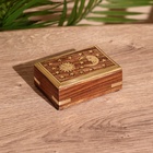 УЦЕНКА Шкатулка "День и ночь" 9х6,5х4 см, дерево шишам - Фото 1
