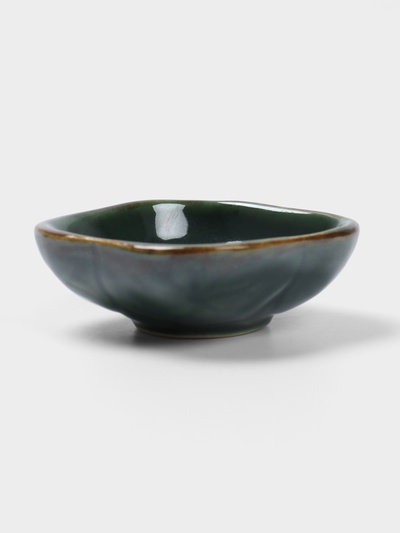 УЦЕНКА Соусник «Органика», 7.5×7.5×3 см, керамика, зелёный