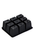 Кассета для рассады, 18×13.5×5.5 см, 9 ячеек, ячейка 100 мл, пластиковая, чёрная, набор 20 шт. - Фото 2