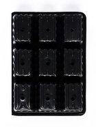 Кассета для рассады, 18×13.5×5.5 см, 9 ячеек, ячейка 100 мл, пластиковая, чёрная, набор 20 шт. - Фото 6