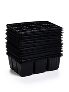 Кассета для рассады, 18×13.5×5.5 см, 9 ячеек, ячейка 100 мл, пластиковая, чёрная, набор 20 шт. - Фото 7