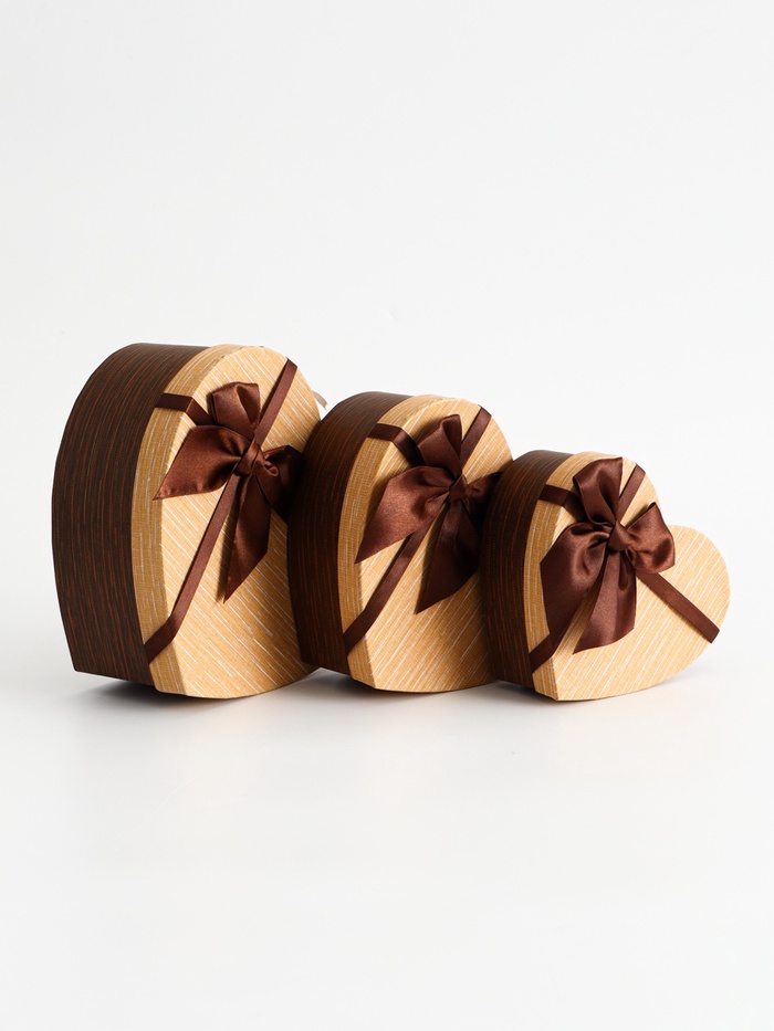 УЦЕНКА Набор коробок 3в1 "Сердце" (22*20*9/18,5*17*7,5/16*14*6 см) - Фото 1