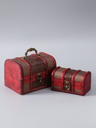 УЦЕНКА Шкатулка для украшений «Сундучок. Клетка и сеточка», набор 2 шт. - Фото 2