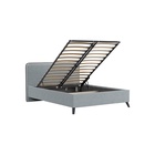 Кровать двуспальная МИА с/м 140*200 с ПМ,  2160x1650x1000, Bravo grey 10332358