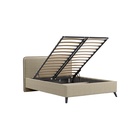 Кровать двуспальная МИА с/м 140*200 с ПМ,  2160x1650x1000, Bravo light brown 10332359