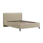 Кровать двуспальная МИА с/м 140*200 с ПМ,  2160x1650x1000, Bravo light brown 10332359