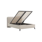 Кровать двуспальная МИА с/м 140*200 с ПМ,  2160x1650x1000, Bravo white 10332361