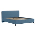 Кровать двуспальная МИА с/м 160*200 с ПМ,  2160x1850x1000, Bravo blue 10332362