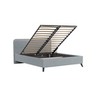 Кровать двуспальная МИА с/м 160*200 с ПМ,  2160x1850x1000, Bravo grey 10332363