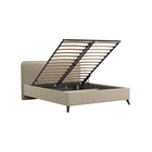 Кровать двуспальная МИА с/м 160*200 с ПМ,  2160x1850x1000, Bravo light brown 10332364