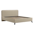 Кровать двуспальная МИА с/м 160*200 с ПМ,  2160x1850x1000, Bravo light brown 10332364