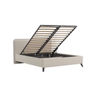 Кровать двуспальная «МИА», с подъёмным механизмом, спальное место 1600×2000 мм, 2160×1850×1000 мм, цвет белый (bravo white) - Фото 2