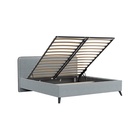 Кровать двуспальная МИА с/м 180*200 с ПМ,  2160x2050x1000, Bravo grey 10332367