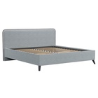 Кровать двуспальная МИА с/м 180*200 с ПМ,  2160x2050x1000, Bravo grey 10332367