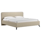 Кровать двуспальная МИА с/м 180*200 с ПМ,  2160x2050x1000, Bravo light brown 10332368