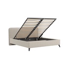 Кровать двуспальная «МИА», с подъёмным механизмом, спальное место 1800×2000 мм, 2160×2050×1000 мм, цвет белый (bravo white) - Фото 2