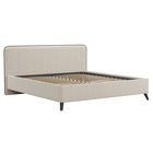 Кровать двуспальная МИА с/м 180*200 с ПМ,  2160x2050x1000, Bravo white 10332369