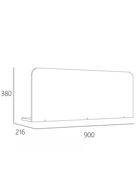 Ограждение для кровати «Акварель», 900×220×380 мм, цвет дуб сонома - Фото 2