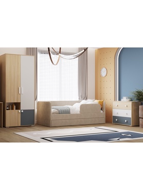 Кровать детская «Молли 2», с дополнительным спальным местом, 2080×990×765 мм, цвет бежевый