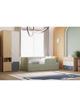 Кровать детская «Молли 2», с дополнительным спальным местом, 2080×990×765 мм, цвет оливковый