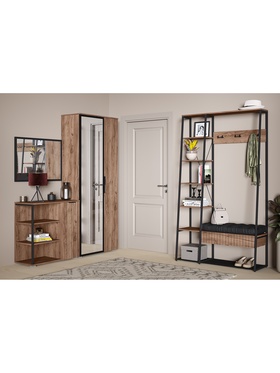 Прихожая «Гранд», 4 предмета, цвет дуб крафт табачный  (артикул 10918187)  большой выбор товаров оптом и в розницу по низким ценам с доставкой