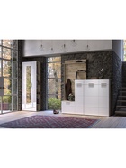 Прихожая «Лайн 2», 4 предмета, цвет дуб серый крафт/белый глянец  (артикул 10918207)  большой выбор товаров оптом и в розницу по низким ценам с доставкой