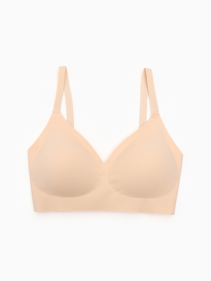 Бюстгалтер женский бесшовный MINAKU, размер 48 (70 см), бежевый - Фото 1