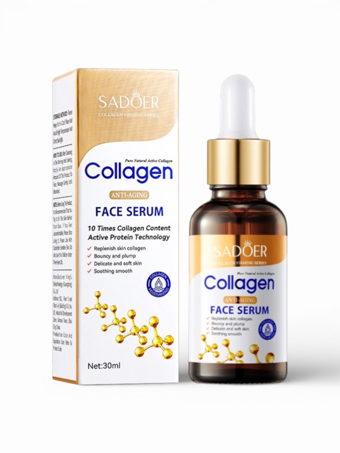 Омолаживающая сыворотка для лица Sadoer с колагеном, 30 мл - Фото 1