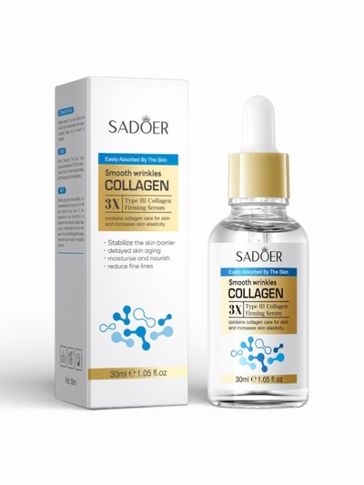 Увлажняющая сыворотка для лица Sadoer с коллагеном, 30 мл