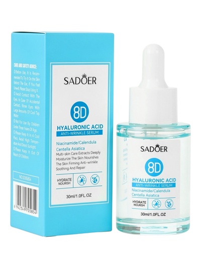 Омолаживающая сыворотка для лица Sadoer с гиалуроновой кислотой, 30 мл